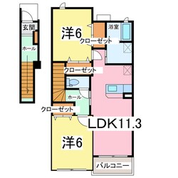 エスポワール杢師の物件間取画像